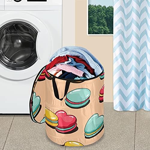 Crtani makaroni pop up rublje koči sa poklopcem sklopiva košara za skladištenje uvlačiva za pranje rublja