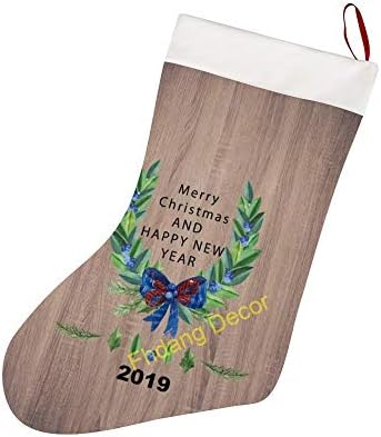 Reindeer Santa Merry Božićne čarape, Big Xmas kamin Drvo viseći čarape Dekoracija čarape za Božić