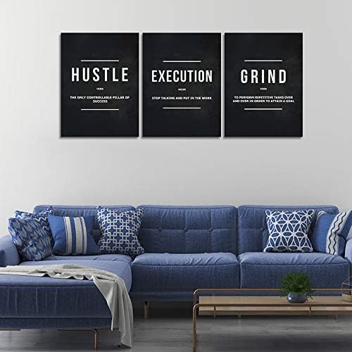 Motivacijski zidni dekor inspirativne Cavnas zidna Umjetnost Hustle Posteri štampa preduzetnik