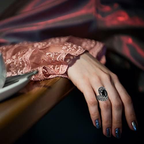 2023 Novi vintage nakit Stone Bride Boho Vjenčanje Veliki etnički antički vjenčani kristalni prsten za žene