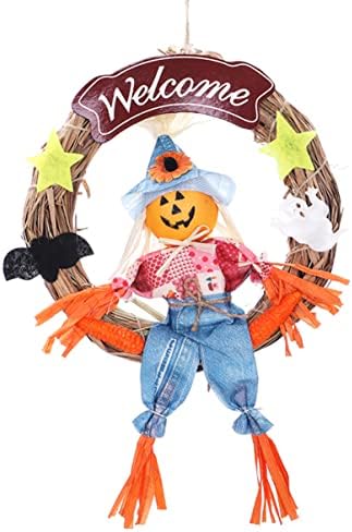 Ovast Garland Boja sretna vrata Halloween Wear do Witch-a ukras za ukrašavanje sa ukrasima Mall bundeve