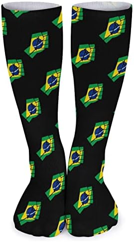Brazilska zastava otpor Unisex čarape Prozračne čarape za cijevi Atletska čarapa za povremeni sport