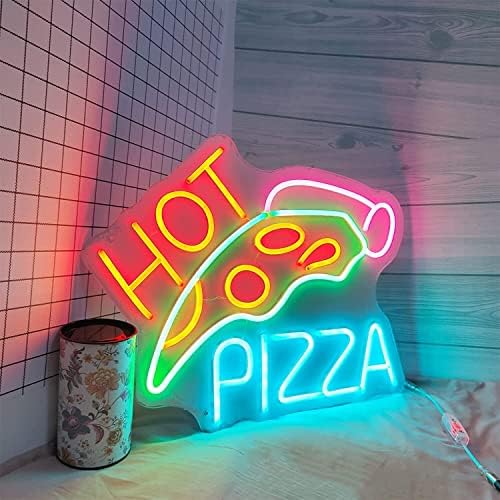 DVTEL Pizza LED Neon, brza hrana Shop Restoran Decon Dimming USB neonski svijetli zidni viseći rasvjetu Luminescentna
