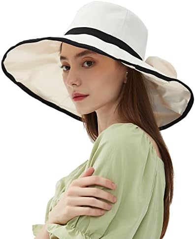 Ifsun Sunčani šeširi za žene Sklopiva široka Birm Bucket Sun Hat Upf 50+ UV zaštita od sunca
