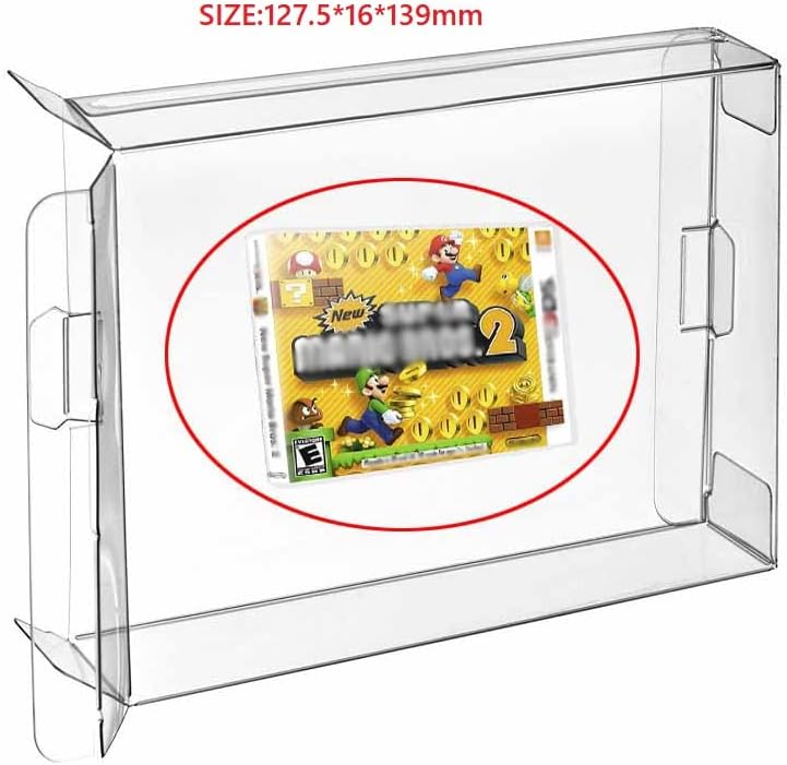 CHILDMORY 10pcs Clear Zaštitna kutija slučaj za navlaku zaštitnik za 3DS igre Kartridž kutija