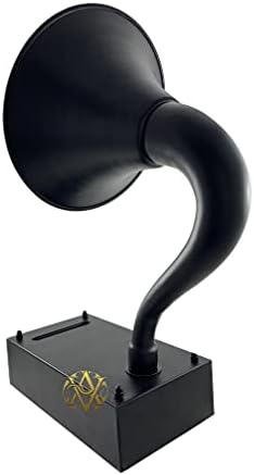 Starini gramofon za pametne telefone Crna stara vintage stil ne električni akustični pojačač muzički gadget za kućni studio
