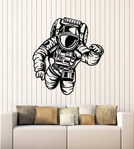 Vinilni zidni naljepnica Astronaut Spaceman dječaci Dječja soba Space Naljepnice Mural Veliki
