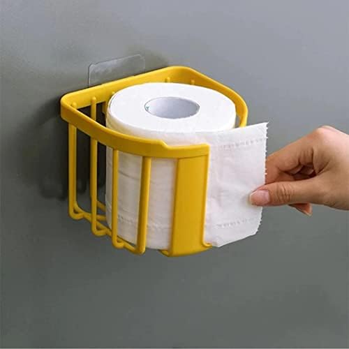 Organizator kuhinje, besplatni toaletni papir s policom za kupatilo Kuhinjski tkivni kutija na zid-montiran ljepljivi papir za pohranu papira