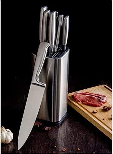 Kuhinjski pribor stvarni blok noža, držač noža od nerđajućeg čelika, Organizator noža, odvojiv za jednostavno čišćenje & jedinstveni dizajn utora za zaštitu noža prelijepi pojedinačni držač noža