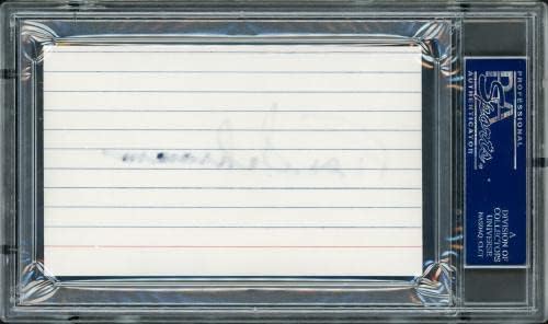 Tex Schramm potpisana indeksna kartica 3x5 Dallas Cowboys predsjednik PSA/DNA zaliha #211337-NFL rezni potpisi