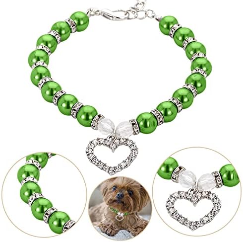GILIGEGE pearls and Diamonds ovratnik za pse za kućne ljubimce lanac za mačke ovratnik za mačke podesivi ovratnik