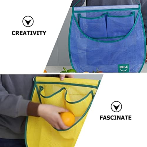 Zerodeko tote insert Organizer 2kom viseća mreža proizvodi torbe kuhinjske torbe za namirnice za višekratnu upotrebu za voćni Garlics krompir luk i igračke pribor za kupatilo Clear kese za odlaganje