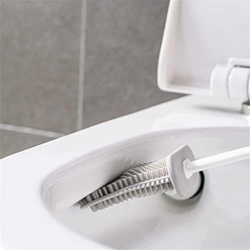 Wionc TPR meka silikonske glave toaletni četkica za čišćenje višenamjenska dugačka ručica WC četkice za kupatilo postavljanje kućnog čišćenja alata za čišćenje