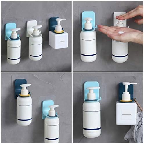 HEMOTON 3PCS SHAMPOO HOLLER HOUNG plastični samoljepljivi zidni nosač nosača boca stalak za tuš GEL ručni sapun za kupatilo tuš kuhinja