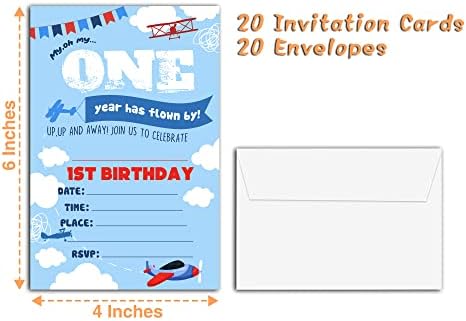 Pozivi za prve rođendane, 20-brojanje Jednogodišnje rođendana poziva s koverte-HBYQK-B25