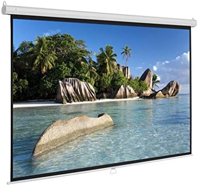 JRDHGRK Priručnik za povucite ekran projektora 60 72 84 100 inča 4: 3 HD širokog ekrana za automatsko zaključavanje za automatsko zaključavanje