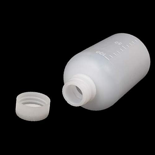 X-dree 5pcs 100ml plastična mala usta okrugla laboratorijska reagent boca boca boca bijela (bočica di plastica