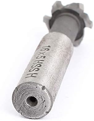 X-DREE 16mm rezni prečnik HSS 6 flauta T Slot alat za glodanje 60mm dugačak (16mm rezni prečnik HSS 6 Flautas