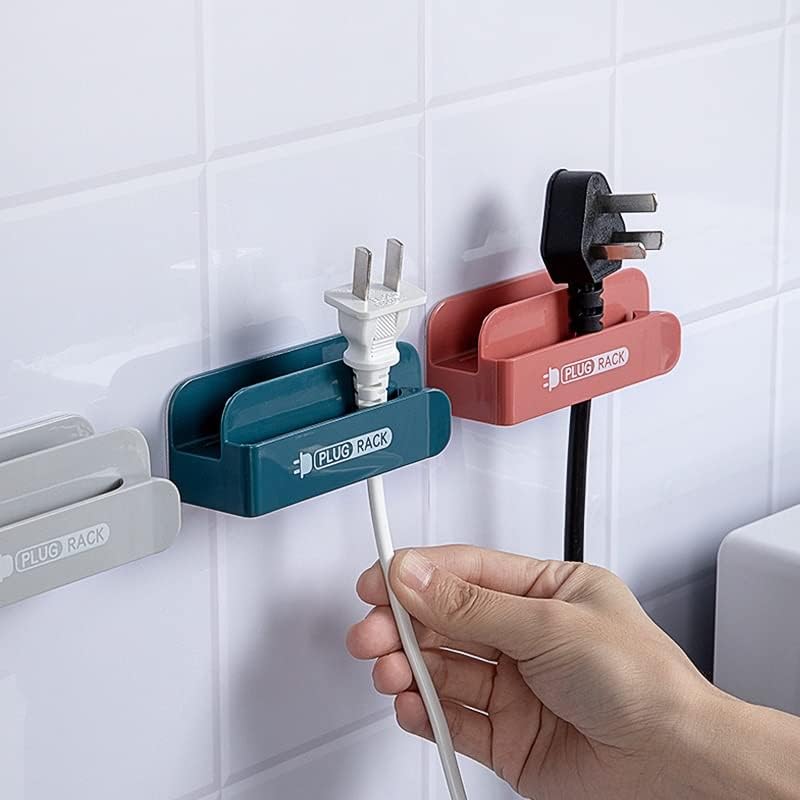 Eyhlkm 5pcs zidni zid-courction socket Clip stalak za punjenje kućno samoljepljivi nosač za punjenje telefona