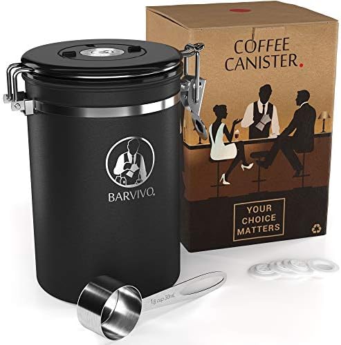 Barvivo kanister za kafu za mlevenu kafu & zrna kafe - hermetička posuda za kafu sa ventilom za oslobađanje