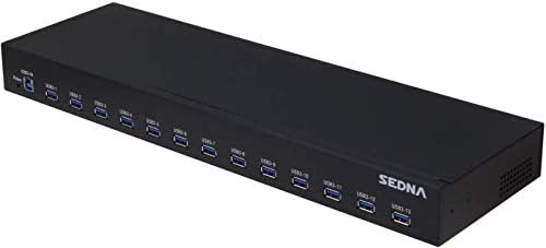 Sedna 13 Port USB 3.1 Gen I Hub - 19 inčni 1U nosač za stalak