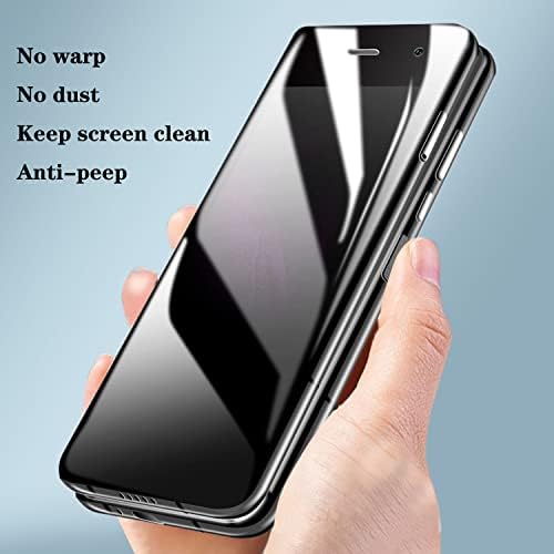 Zaštita ekrana za privatnost dizajnirana za Samsung Galaxy Z Fold 4 5G 2022, Anti-Spy Anti-Peep 2kom vanjski film s mekim ekranom potpuno pokriveno odijelo otporno na ogrebotine za Galaxy Z Fold 4 5G AHERLCG