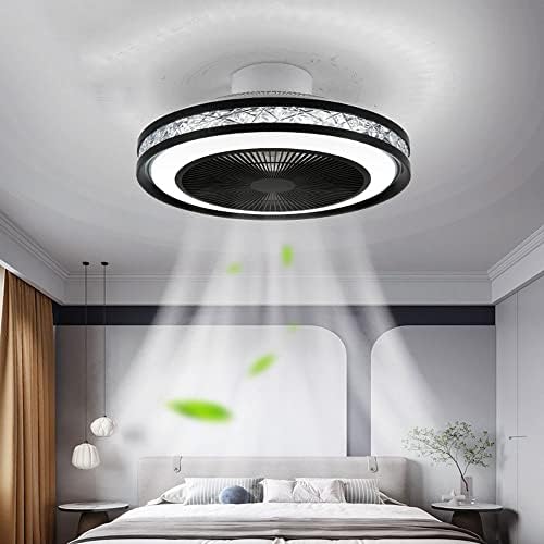 CCTUNG Okrugli ispiranje nosač niskog profila 19.7in LED lampica niskog profila ventilatorski setovi za osvjetljenje i stropni ventilatori, stropni svjetlo