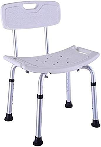 Stolice za kupanje, tuš stolica za kupanje kupaonica s aluminijskom stražnjom stražnju visinu sjedala Podesiva prenosiva neklizajuća hendikepirana starija žena sa 150 kg