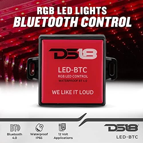 DS18 4X Pro-GM6 zvučnici 6,5 480 vati maks. 140 vati RMS 8 ohma sa 4x Linchom6 LED RGB prstenovi zvučnika. Uključena LED-BTC Bluetooth RGB LED kontrola za prilagodljive boje - 4 zvučnika