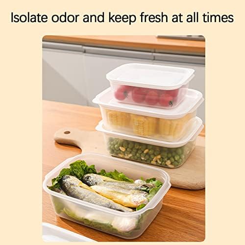 # Bcgqlt prozirno pokriveni pravougaoni frižider kutija za odlaganje kontejnera za hranu kuhinja