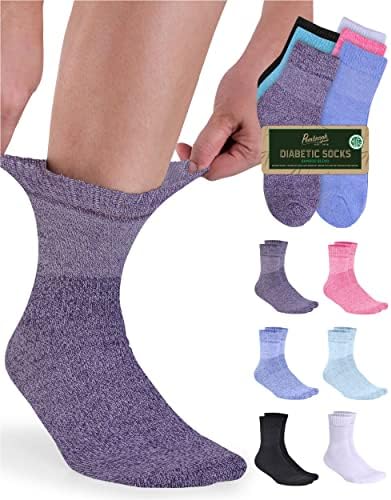 Bambusova dijabetička čarapa za muškarce i žene - 6 parova Dužina gležnjače Muške dijabetičke