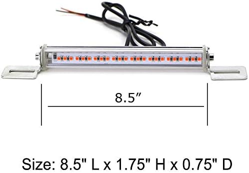iJDMTOY (1 univerzalni Fit briljantno Crvena 24-SMD LED svjetlosna traka kompatibilna sa automobilom kao zadnje svjetlo za maglu ili 3. kočiona Zadnja lampa