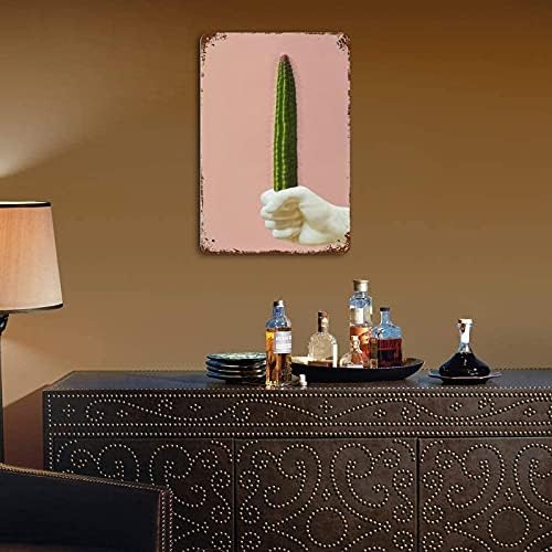 Retro Tin znak šareni sočan Print Gay kauboj zid Art Funny erotski kaktus znakovi dekoracija
