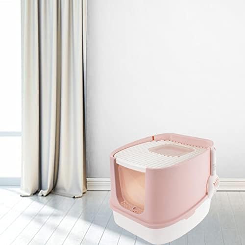 Petsola utori za smeće za mačke poklopac veliki umivaonik za WC školjku za velike potrepštine za čišćenje House Cat, Pink m
