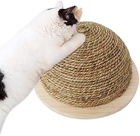 Wzhsdkl Popularne mačke TOY Drvena donja ploča slama Polukružna brušenje kandže kuglični mačke igračasti