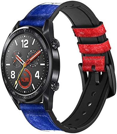 CA0541 Haiti Flag kožni i silikonski pametni satovi trake za ručni sat Smartwatch Smart Watch veličine