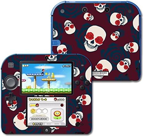 MightySkins koža kompatibilna sa Nintendo 2DS-Skulls N Roses / zaštitni, izdržljivi i jedinstveni poklopac