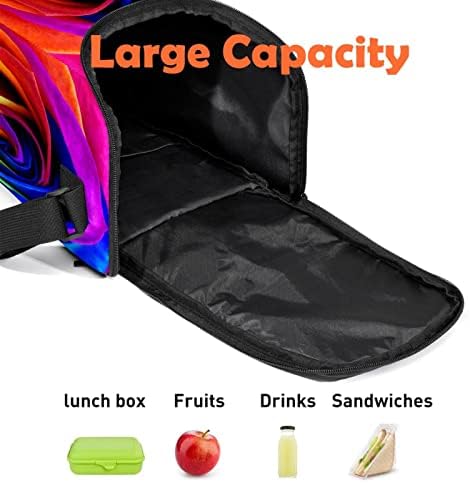 Guerotkr torba za ručak za žene, kutija za ručak za muškarce, Muška kutija za ručak,apstraktni šareni umjetnički