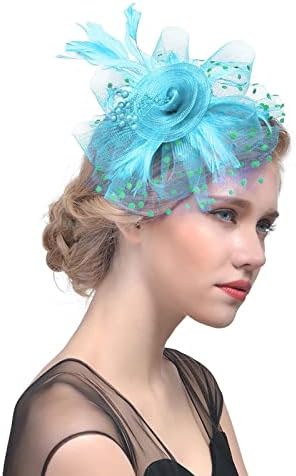 Napolju fascinatore za žene 20s 50s šešir za šešir Mrežnica mreža mreža za veo trake za glavu za kosu kutije za žene šešire za žene