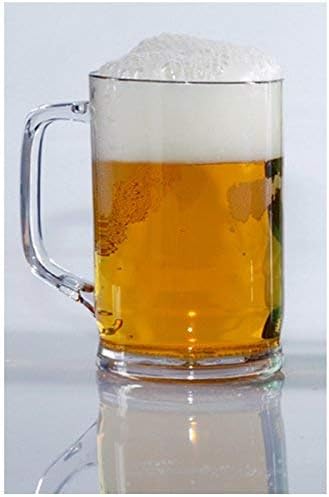 PREMIUM neraskidive polikarbonatne naočare za pivo za višekratnu upotrebu šolja Barware Drinkware 16 oz, Clear