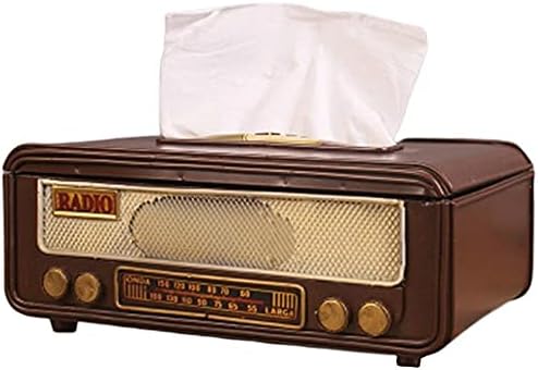 XXXDXDP Retro Radio oblika tkiva papirna kutija za odlaganje salveta za pohranu salveta Kontejner za papir za ručnik tkiva kutija za matičnu kutiju za kućnu baru