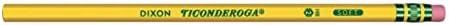Ticonderoga # 2 olovke, drvo-kućište, 6 kutija za obnavljanje 24-centra, ukupno 144 olovke, žuto