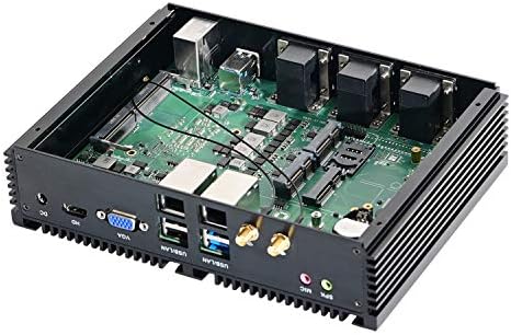 HUNSN industrijski računar, IPC, mini računar bez ventilatora, Intel Core i5 8250U, IM07, GPIO, Watchdog, WOL,