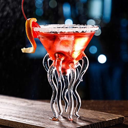 2pcs hobotnica Glass Martini Jellyfish Glass naočale za piće bara za goblet alati za partiju za kućnu zabavu banket vjenčanje transparentno