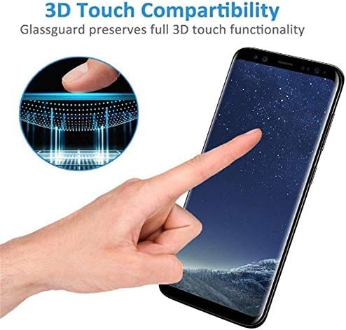 [2 pakovanje] za Galaxy S8 Plus Zaštita ekrana za privatnost, AmzSuker Anti-Spy 3D zakrivljeno kaljeno staklo