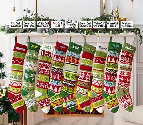 Teaemore Custom Božićne čarape Personalizirano Božićno skladištenje s imenom Custom Name Shambers Viseći