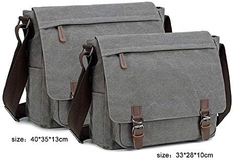 Messenger torba za muškarce Retro, platnena torbica casual aktovke torba za Laptop fit 13.3 15.6 Inch