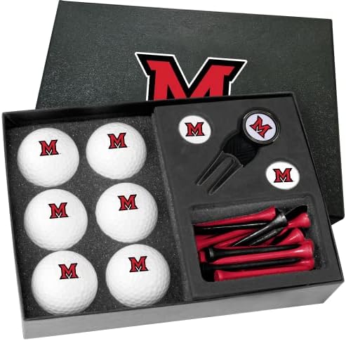 Golfballs.com klasični Miami Redhawks pola tuceta Poklon Set sa Divot alat-prazan kugle
