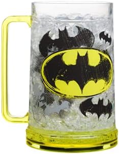 Silver Buffalo DC stripovi Batman logotipi Freeze Gel šolja za piće Stein, 16 Oz