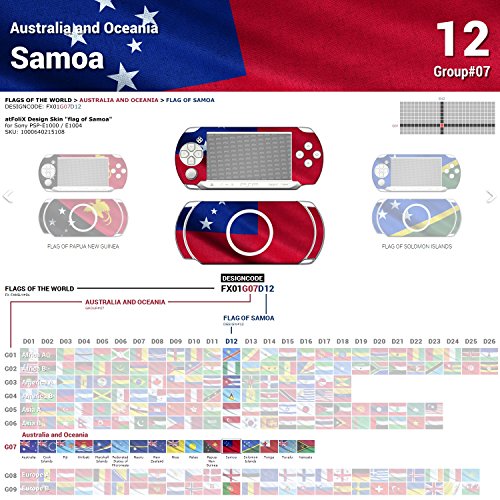 Sony PSP-E1000 / E1004 Dizajn kože Zastava Samoe naljepnica za naljepnicu za PSP-E1000 / E1004